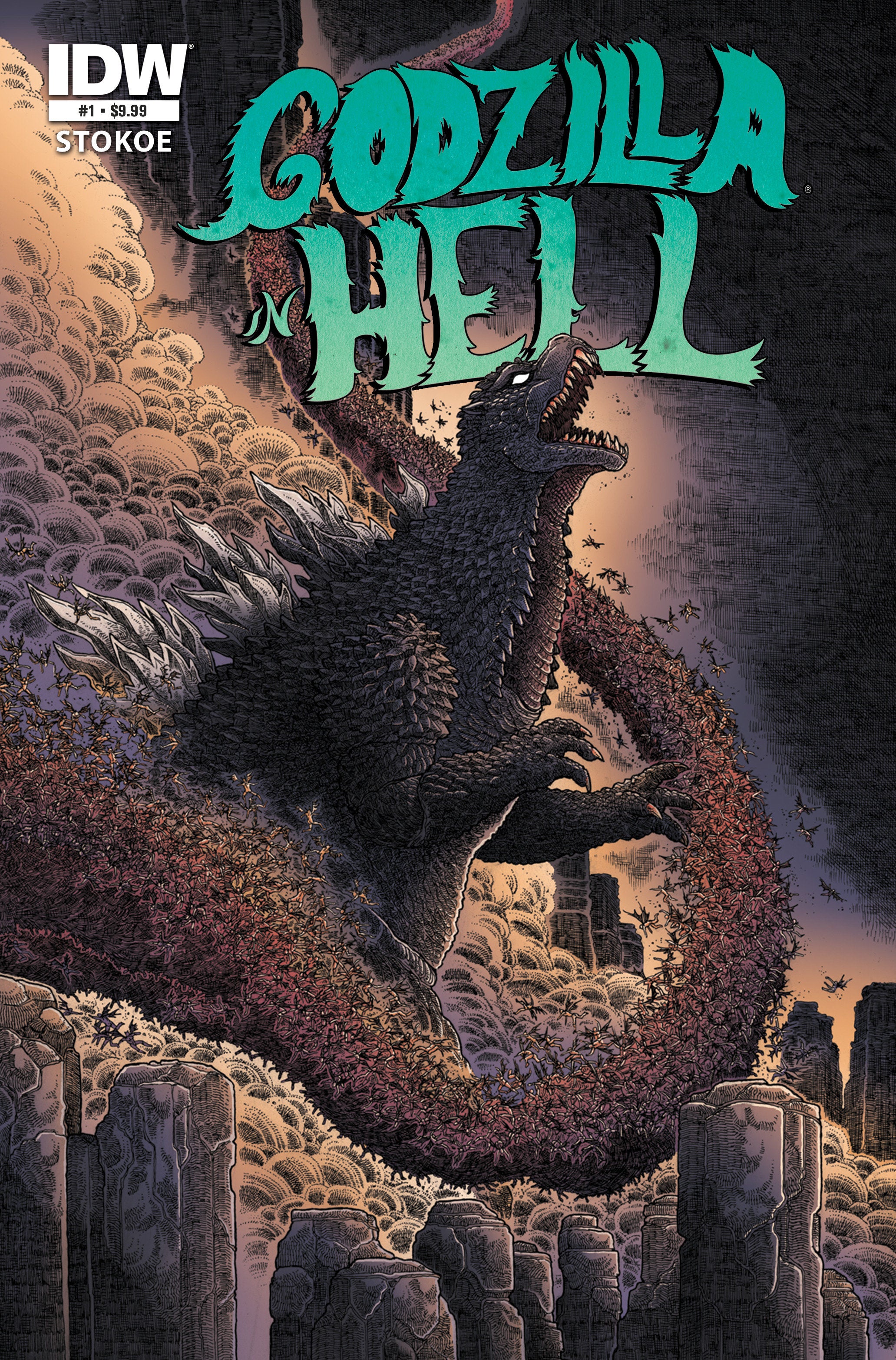 Godzilla 70th Anniversary Foil Classic: Godzilla In Hell #1 IDW