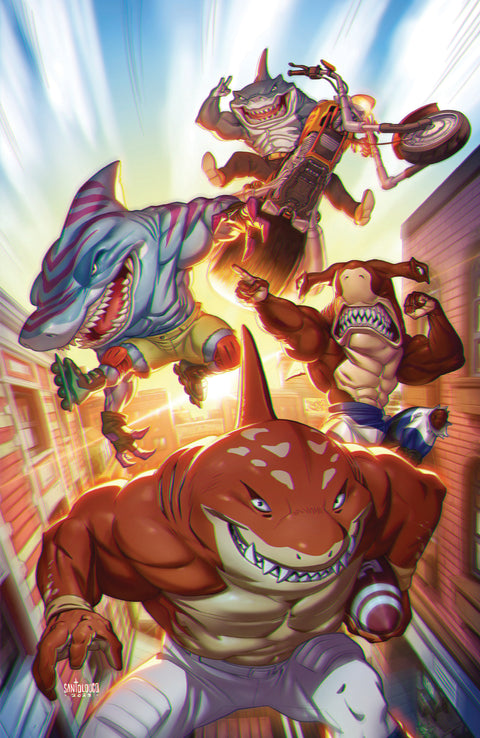 Street Sharks (IDW) 2 Comic 1:25 Mateus Santolouco Incentive Virgin IDW Publishing 2025