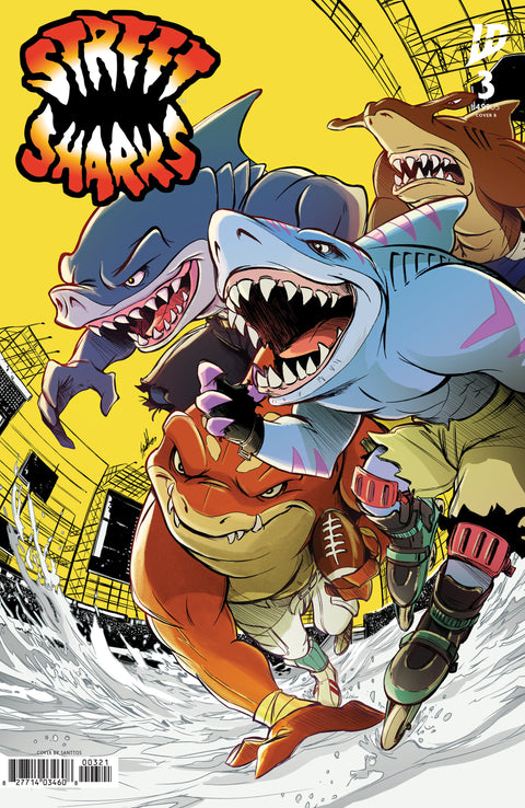 Street Sharks (IDW) 3 Comic Santtos Variant IDW Publishing 2025