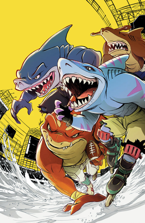 Street Sharks (IDW) 3 Comic 1:25 Santtos Incentive Virgin IDW Publishing 2025