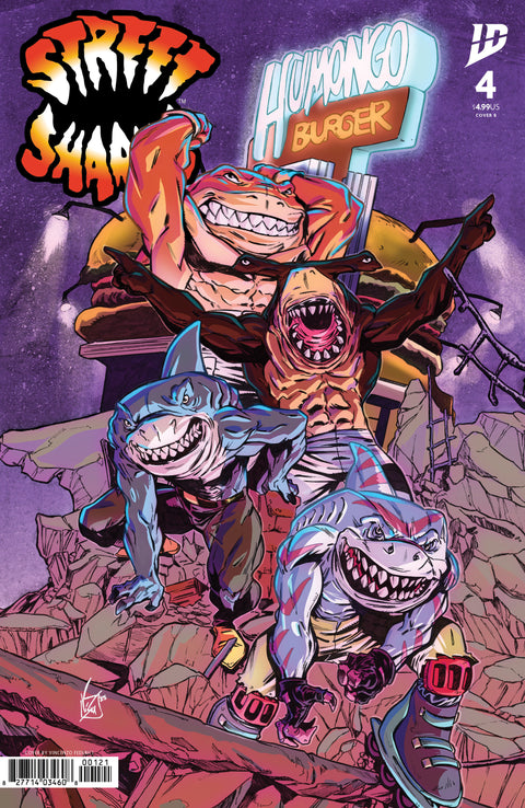 Street Sharks (IDW) 4 Comic Vincenzo Federici Variant IDW Publishing 2026