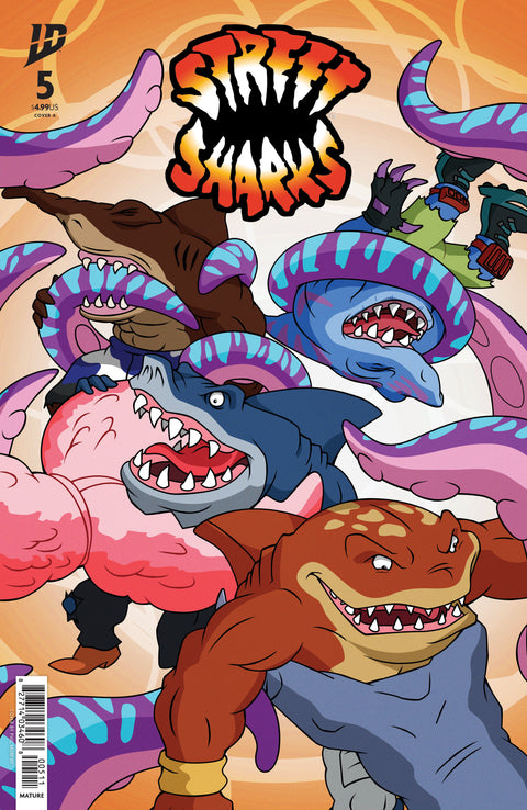Street Sharks #5 Cover A (Murphy) IDW Publishing Stephanie Williams Ariel Medel Philip Murphy