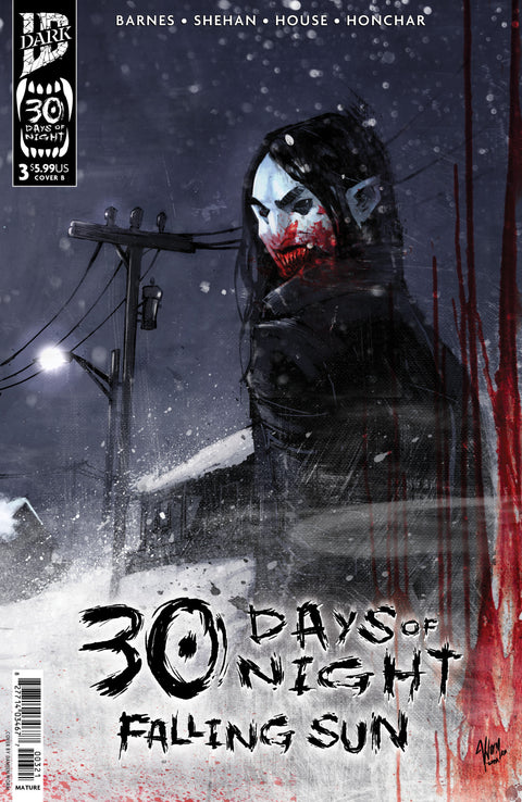 30 Days of Night: Falling Sun #3 Variant B (Damien Worm) IDW Publishing Rodney Barnes Chris Shehan DAMIEN WORM