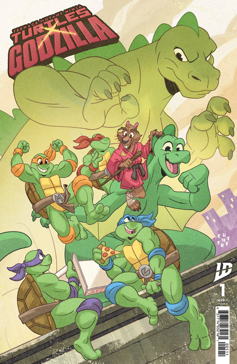 Teenage Mutant Ninja Turtles x Godzilla 1 Comic Sean Galloway Variant IDW Publishing 2025