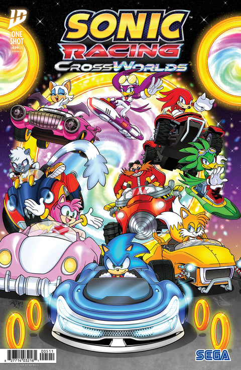 Sonic the Hedgehog: Sonic Racing CrossWorlds 1 Comic Rik Mack Variant IDW Publishing 2026
