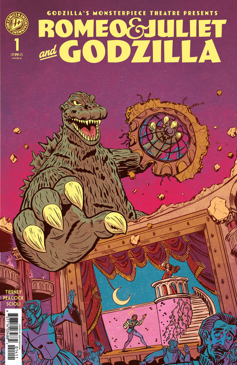 Godzilla’s Monsterpiece Theatre Presents: Romeo & Juliet & Godzilla 1 Comic Sean Peacock Cover B Variant IDW Publishing 2026