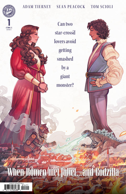 Godzilla’s Monsterpiece Theatre Presents: Romeo & Juliet & Godzilla 1 Comic Elizabeth Beals Cover C Movie Homage Variant IDW Publishing 2026