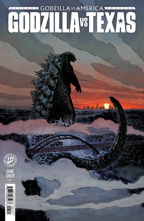 Godzilla vs. America: Godzilla vs. Texas 1 Comic Sam Lotfi Variant IDW Publishing 2026