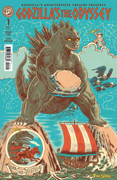 Godzilla’s Monsterpiece Theatre Presents: Godzilla’s the Odyssey 1 Comic Tom Scioli IDW Publishing 2026