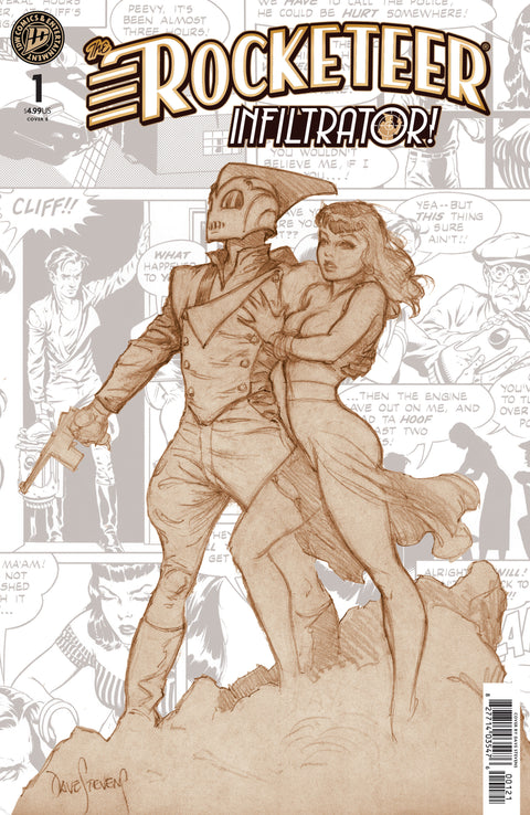 The Rocketeer: Infiltrator! #1 Variant B (Stevens) IDW Publishing Gabriel Hardman Dean Kotz Dave Stevens