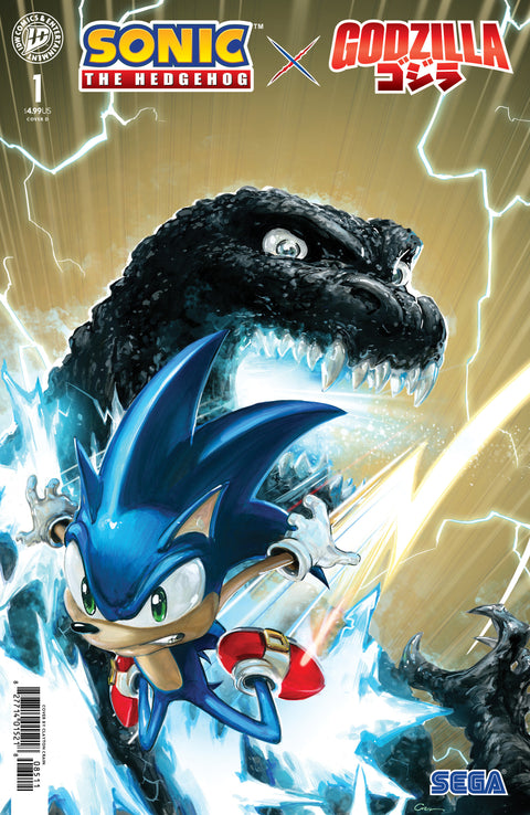 Sonic the Hedgehog x Godzilla #1 Variant D (Crain) IDW Publishing Nick Marino Jack Lawrence Clayton Crain