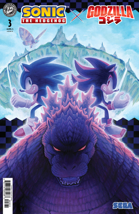 Sonic the Hedgehog x Godzilla #3 Variant RI (15) (Haines) 1:15 IDW Publishing Nick Marino Jack Lawrence Natalie Haines