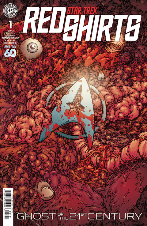 Star Trek: Red Shirts--Ghost of the 21st Century #1 Variant RI (15) (Burnham) 1:15 IDW Publishing Gerry Duggan Scott Buoncristiano Chris Burnham