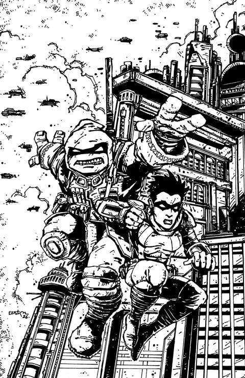 Teenage Mutant Ninja Turtles: The Last Ronin--Training Day Variant RI (50) (Eastman Full Art B&W) 1:50 IDW Publishing Kevin Eastman Various Kevin Eastman