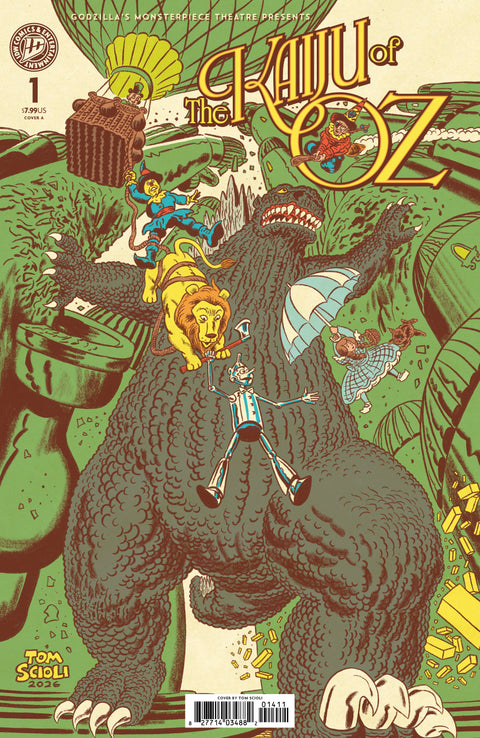 Godzilla’s Monsterpiece Theatre Presents: The Kaiju of Oz Cover A (Scioli) IDW Publishing Mike Costa Ryan Browne Tom Scioli