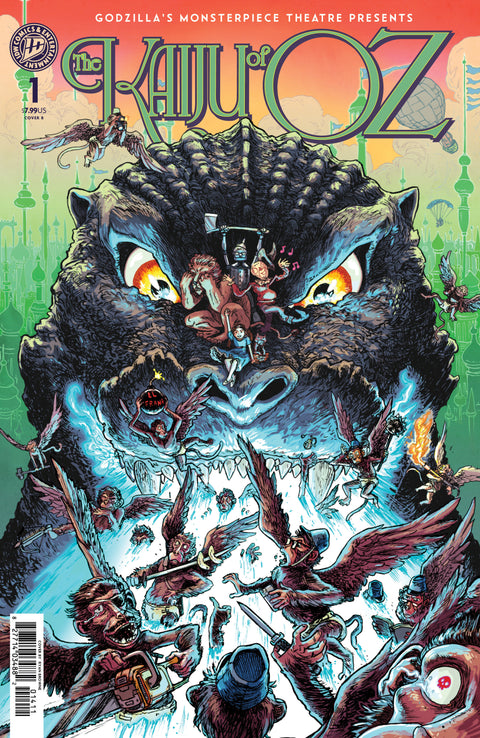 Godzilla’s Monsterpiece Theatre Presents: The Kaiju of Oz Variant B (Browne) IDW Publishing Mike Costa Ryan Browne Ryan Browne