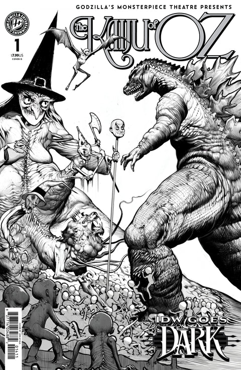 Godzillas Monsterpiece Theatre Presents: The Kaiju of Oz Variant D (Ayala IDW Goes Dark Variant) IDW Publishing Mike Costa Ryan Browne Jon Ayala