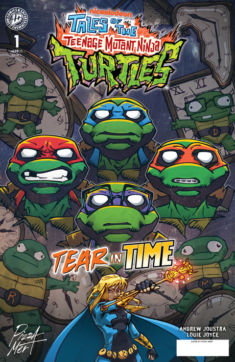 Tales of the Teenage Mutant Ninja Turtles: Tear in Time #1 Variant B (Pizza Mert) IDW Publishing Andrew Joustra Louie Joyce Pizza Mert