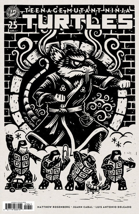 Teenage Mutant Ninja Turtles #25 Variant F (Attack Peter) IDW Publishing Matthew Rosenberg Juann Cabal Attack Peter