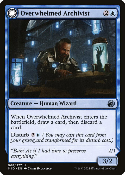 Overwhelmed Archivist // Archive Haunt (Foil)