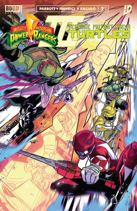 Mighty Morphin Power Rangers / Teenage Mutant Ninja Turtles, Vol. 3 2 Comic Reveal Variant Boom! Studios 2025