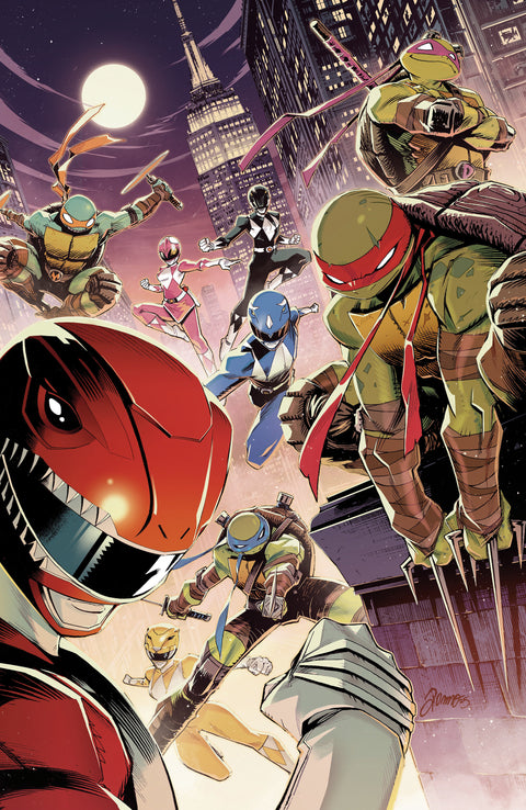 Mighty Morphin Power Rangers / Teenage Mutant Ninja Turtles, Vol. 3 5 Comic Alessio Zonno Foil Virgin Variant Boom! Studios 2026
