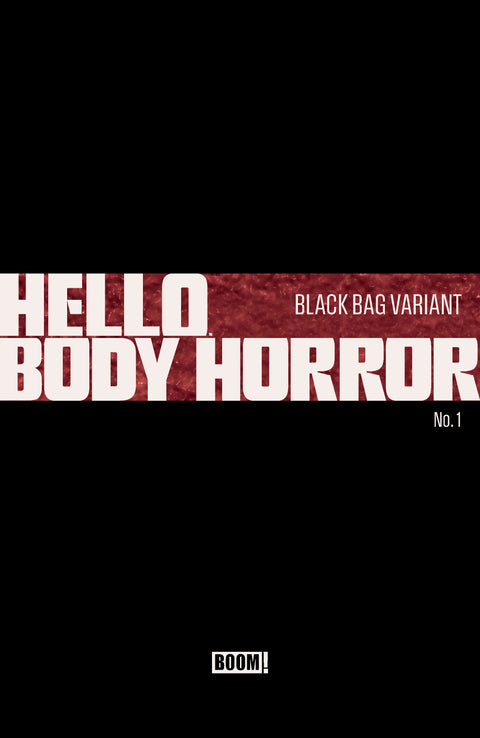 Hello Body Horror 1 Comic Jonathan Wayshak Black Bag Variant Boom! Studios 2026