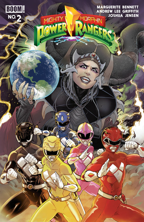 Mighty Morphin Power Rangers (2026) #2 B Variant (Dressed, Griffith) Boom Entertainment Marguerite Bennett Andrew Lee Griffith Andrew Lee Griffith