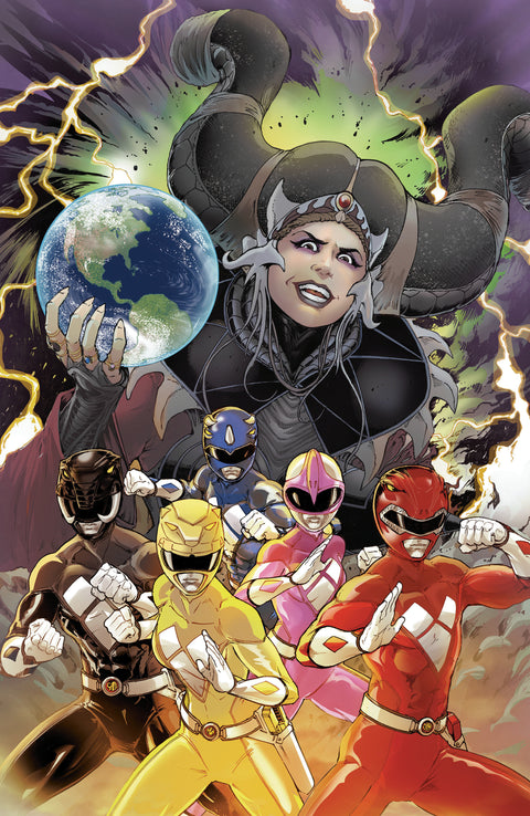 Mighty Morphin Power Rangers (2026) #2 F 1:10 INCV Foil Variant (Full Art, Foil, Griffith) 1:10 Boom Entertainment Marguerite Bennett Andrew Lee Griffith Andrew Lee Griffith