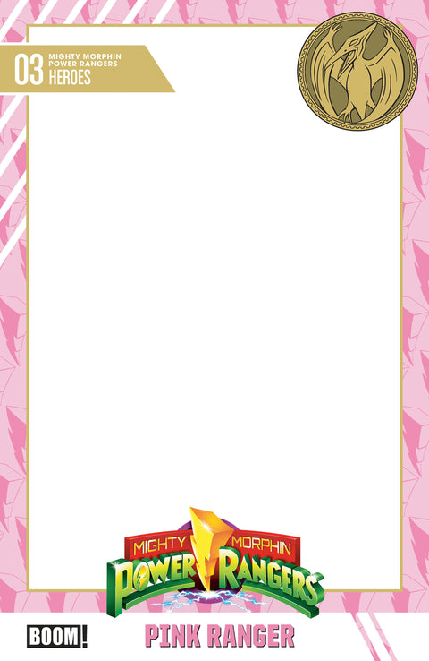 Mighty Morphin Power Rangers (2026) #3 D Trading Card Blank Sketch Variant Boom Entertainment Marguerite Bennett Phillip Sevy