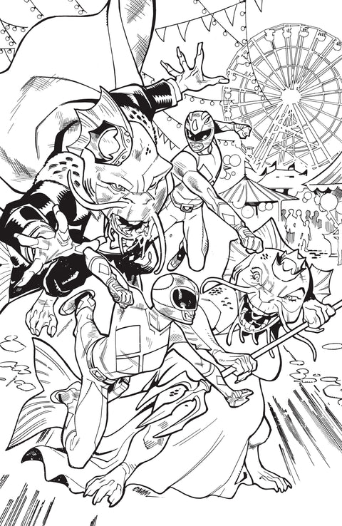 Mighty Morphin Power Rangers (2026) #4 H 1:25 INCV Variant (Full Art, Balám) 1:25 Boom Entertainment Marguerite Bennett Phillip Sevy Balám