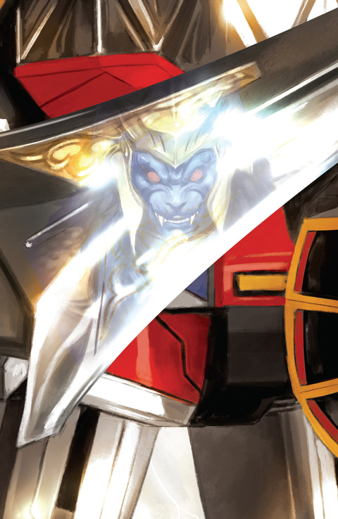 Mighty Morphin Power Rangers (2026) #5 C Megazord Card Stock Connecting Variant (Full Art, Mercado) Boom Entertainment Marguerite Bennett Andrew Lee Griffith Miguel Mercado