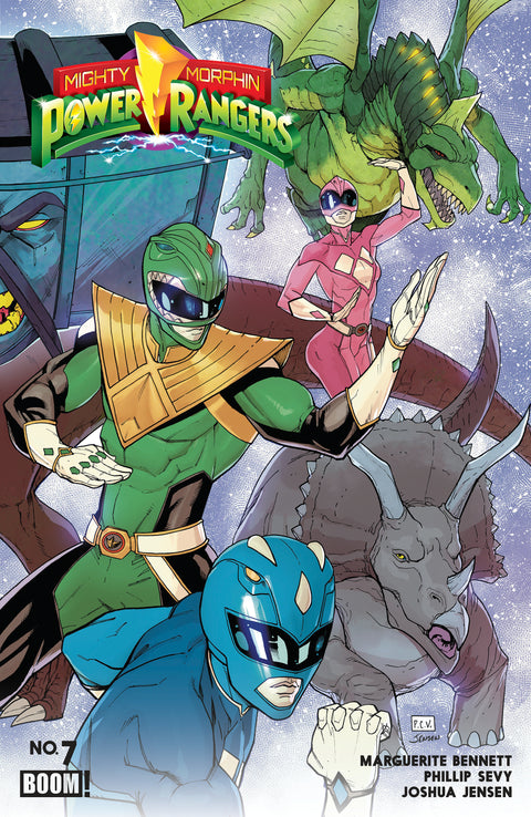 Mighty Morphin Power Rangers (2026) #7 B Variant (Dressed, Sevy) Boom Entertainment Marguerite Bennett Phillip Sevy Phillip Sevy