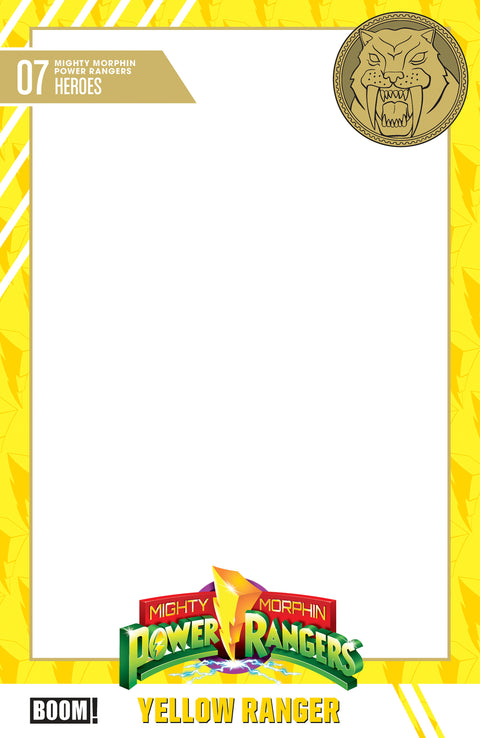 Mighty Morphin Power Rangers (2026) #7 D Trading Card Blank Sketch Variant Boom Entertainment Marguerite Bennett Phillip Sevy
