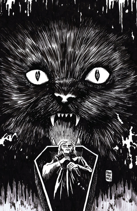 Stuff of Nightmares: The Cat in the Coffin 1 Comic Francesco Francavilla Unlimited B&W Variant Boom! Studios 2026