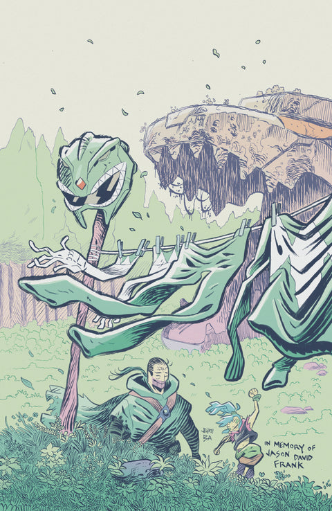 Power Rangers Green #1 H 1:20 INCV Variant (Full Art, Ba) 1:20 Boom Entertainment Pallie Paul Allor Gustaffo Vargas Juni Ba