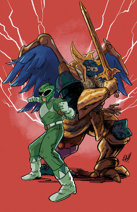 Power Rangers Green #1 K 1:75 INCV Variant (Full Art, Henderson) 1:75 Boom Entertainment Paul Allor Gustaffo Vargas Erica Henderson