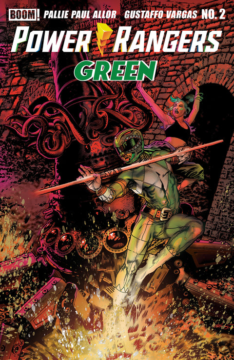 Power Rangers Green #2 A Main (Dressed, Harris) Boom Entertainment Pallie Paul Allor Gustaffo Vargas Tony Harris
