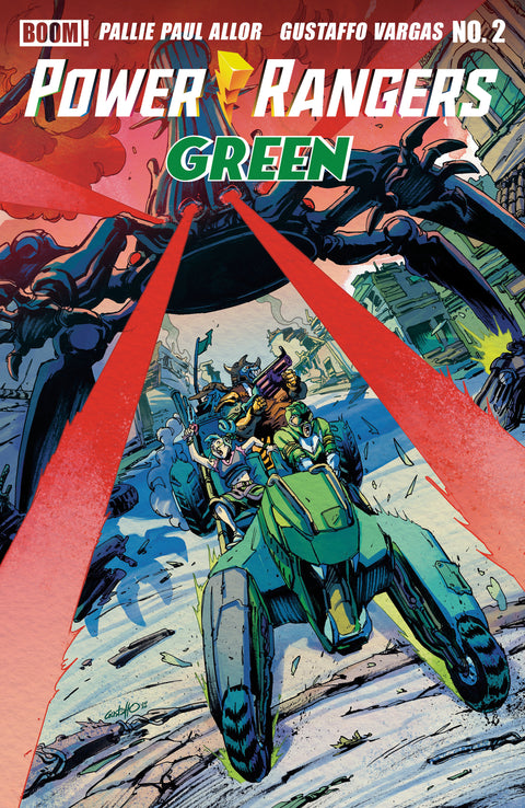 Power Rangers Green #2 B Variant (Dressed, Vargas) Boom Entertainment Pallie Paul Allor Gustaffo Vargas Gustaffo Vargas