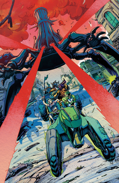 Power Rangers Green #2 E 1:10 INCV Foil Variant (Full Art, Foil, Vargas) 1:10 Boom Entertainment Pallie Paul Allor Gustaffo Vargas Gustaffo Vargas