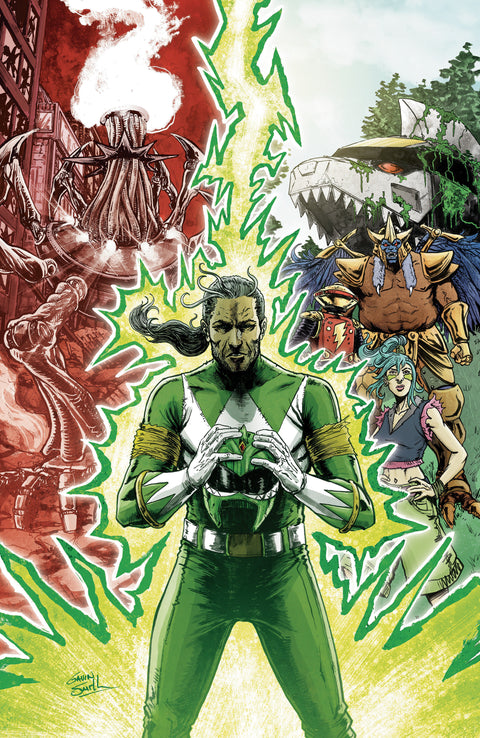 Power Rangers Green #2 H 1:50 INCV Variant (Full Art, Smith) 1:50 Boom Entertainment Pallie Paul Allor Gustaffo Vargas Gavin Smith
