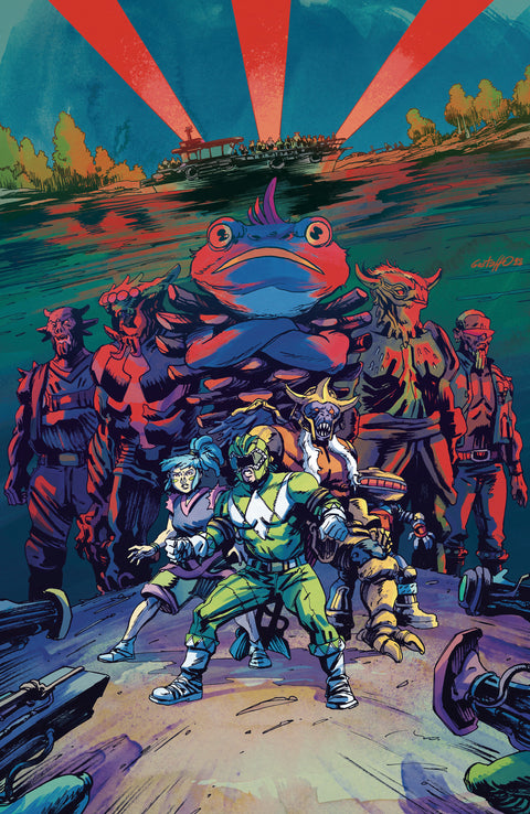 Power Rangers Green #3 E 1:10 INCV Foil Variant (Full Art, Foil, Vargas) 1:10 Boom Entertainment Pallie Paul Allor Gustaffo Vargas Gustaffo Vargas