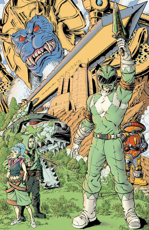 Power Rangers Green #3 F 1:20 INCV Variant (Full Art, Rasmussen) 1:20 Boom Entertainment Pallie Paul Allor Gustaffo Vargas Kraig Rasmussen