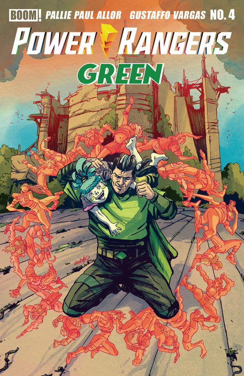 Power Rangers Green #4 B Variant (Dressed, Vargas) Boom Entertainment Pallie Paul Allor Gustaffo Vargas Gustaffo Vargas