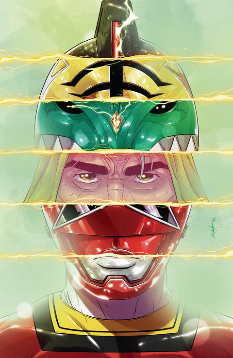 Power Rangers Green #4 F 1:20 INCV Variant (Full Art, Griffin) 1:20 Boom Entertainment Pallie Paul Allor Gustaffo Vargas Colm Griffin
