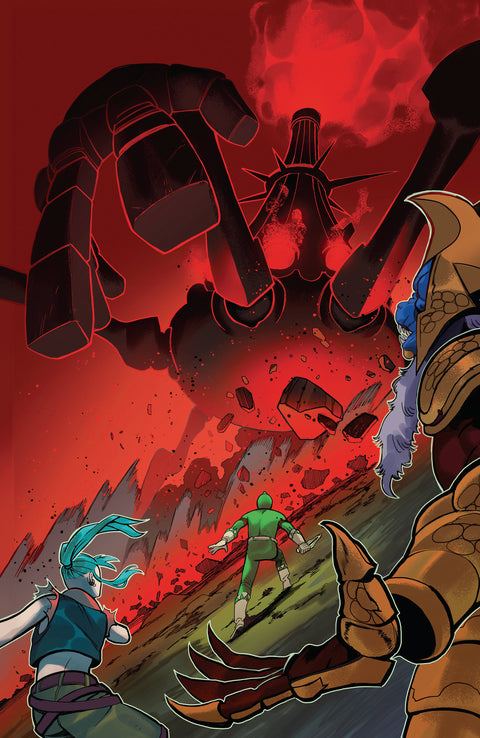 Power Rangers Green #4 H 1:50 INCV Variant (Full Art, Rivas) 1:50 Boom Entertainment Pallie Paul Allor Gustaffo Vargas Baldemar Rivas