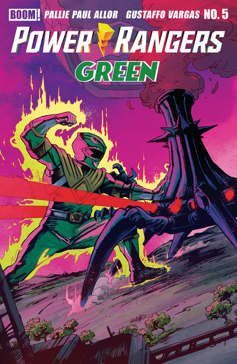 Power Rangers Green #5 B Variant (Dressed, Vargas) Boom Entertainment Pallie Paul Allor Gustaffo Vargas Gustaffo Vargas