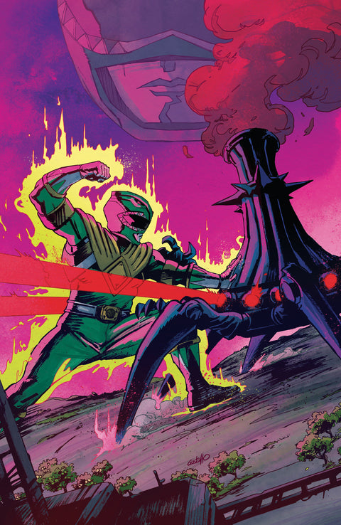 Power Rangers Green #5 E 1:10 INCV Foil Variant (Full Art, Vargas) 1:10 Boom Entertainment Pallie Paul Allor Gustaffo Vargas Gustaffo Vargas