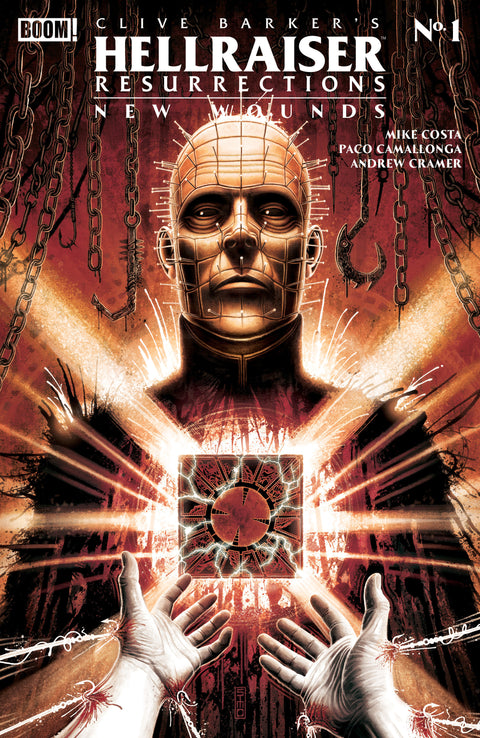 Hellraiser: Resurrections - New Wounds #1 A Main (Dressed, Simpson) Boom Entertainment Mike Costa Paco Camallonga Martin Simpson