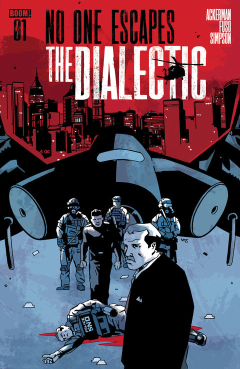 No One Escapes the Dialectic #1 A Main (Dressed, Fuso) Boom Entertainment Spencer Ackerman Antonio Fuso Antonio Fuso